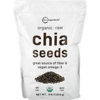 Micro Ingredients, Ekologiškos chia sėklos, žalios, 4 svarai (1814 g)