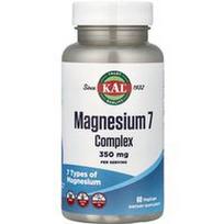 KAL, Magnio 7 kompleksas, 60 daržovių kapsulių (175 mg vienoje kapsulėje)