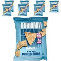 Legendary Foods, Spragintų baltymų traškučiai, rančos skonio, 7 pakeliai po 36 g