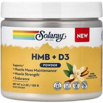 Solaray, HMB + D3 milteliai, natūrali vanilė, 120 g