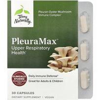 Terry Naturally, PleuraMax™, viršutinių kvėpavimo takų sveikata, 30 kapsulių