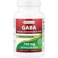 Best Naturals, GABA, 750 mg, 100 vegetariškų kapsulių
