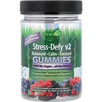 Irwin Naturals, „Stress-Defy® v2“ guminukai, mišrių uogų skonio, 30 guminukų