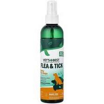 Vet's Best, Blusų ir erkių purškalas šunims, pipirmėčių, 8 skysčio uncijos (236,6 ml)