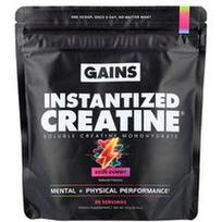 GAINS, Instantized Creatine®, tirpus kreatino monohidratas, rūgštūs guminukai, 8,14 uncijos (231 g)