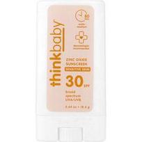 think, „Thinkbaby®“, cinko oksido apsauginis pieštukas nuo saulės, SPF 30, jautriai odai, 18,4 g