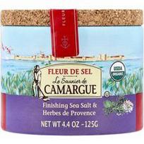 Le Saunier de Camargue, Fleur de Sel, apdailos jūros druska ir Provanso žolelės, 4,4 uncijos (125 g)