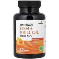 Futurebiotics, Omega-3, žuvų ir krilių taukai, 120 minkštųjų kapsulių