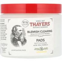 Thayers, Raganų lazdyno ir citrinžolės šveičiamieji diskeliai nuo spuogų, 60 vnt.