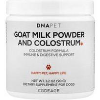 Codeage, DNA Pet, ožkos pieno milteliai ir priešpienis, šunims, 90 g