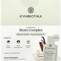 Cymbiotika, Liposominis smegenų kompleksas, vanilės ir cinamono skonio, 26 skysčio pakeliai po 5 ml (0,17 fl oz)