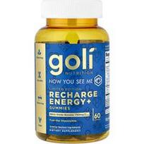 Goli Nutrition, „Recharge Energy+“ guminukai, 60 guminukų