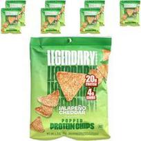 Legendary Foods, Spraginti baltymų traškučiai, jalapeno ir čederio skonio, 7 pakeliai po 36 g