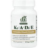 Dr. Murray's, K2, A, D3, E, 30 veganiškų kapsulių