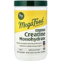 MegaFood, Mikronizuoti kreatino monohidrato milteliai, be skonio, 500 g