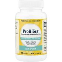 ProBiora, Dantų probiotikai, mėtų užuomina, 60 tablečių