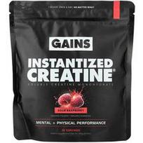 GAINS, Instantized Creatine®, tirpus kreatino monohidratas, rūgščios avietės, 243 g