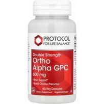 Protocol for Life Balance, Ortho Alpha GPC, 600 mg, 60 vegetariškų kapsulių