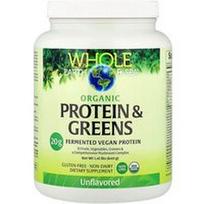 Natural Factors, Whole Earth & Sea®, Organic Protein & Greens, Unflavored, 1.41 lbs (640 g)