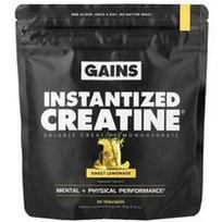 GAINS, Instantized Creatine®, tirpus kreatino monohidratas, saldus limonadas, 8,78 uncijos (249 g)