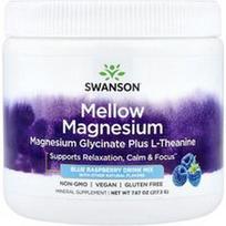 Swanson Vitamins, Švelnus magnio gėrimų mišinys, mėlynųjų aviečių skonio, 217,3 g