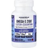 OceanBlue, Omega-3 2100® su liuteinu ir zeaksantinu, apelsinų skonio, 90 minkštųjų kapsulių