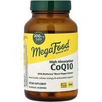 MegaFood, CoQ10 su BioPerine® juodųjų pipirų ekstraktu, 60 kapsulių