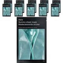 Abib, Guminukų grožio kaukė lakštu, Madecassoside lipdukas, 10 lapelių, po 27 ml (0,91 fl oz)