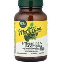 MegaFood, L-teaninas ir B kompleksas, 60 tablečių
