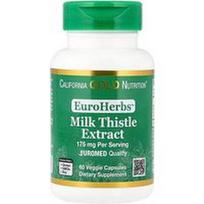 California Gold Nutrition, EuroHerbs, margainio ekstraktas, Euromed Quality, 175 mg, 60 augalinių kapsulių