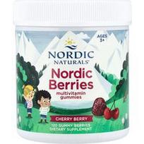 Nordic Naturals, šiaurinių uogų skonio multivitaminų guminukai, nuo 3 metų, vyšnių skonio, 120 guminukų