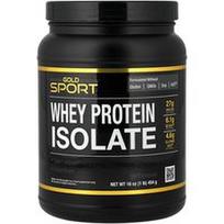 California Gold Nutrition, Sportinis, išrūgų baltymų izoliatas, be skonio, 1 svaras (454 g)