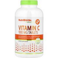 NutriBiotic, Imunitetas, vitaminas C, 1 000 mg, 500 veganiškų tablečių
