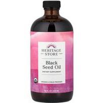 Heritage Store, Juodųjų sėklų aliejus, 16 fl oz (473 ml)