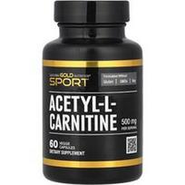 California Gold Nutrition, Acetil-L-karnitinas, 500 mg, 60 vegetariškų kapsulių