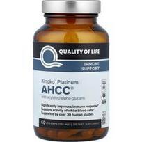 Quality of Life, Kinoko® Platinum AHCC®, 60 vegetariškų kapsulių