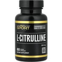 California Gold Nutrition, Sport, L-citrulinas, Kyowa Hakko, 500 mg, 60 vegetariškų kapsulių