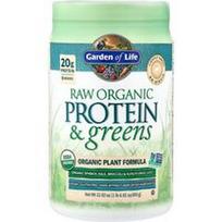 Garden of Life, Žali ekologiški baltymai ir žalumynai, lengvai saldūs, 650 g