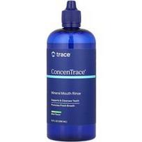 Trace, ConcenTrace® Mineral burnos skalavimo skystis, be alkoholio, mėtų, 10 fl oz (296 ml)