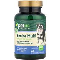 petnc NATURAL CARE, Senjorų kelių dienų mišinys, senjorų šunims, kepenims, 60 kramtomųjų medžiagų