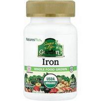 NaturesPlus, „Source of Life Garden®“, geležis, 30 veganiškų kapsulių (18 mg vienoje kapsulėje)