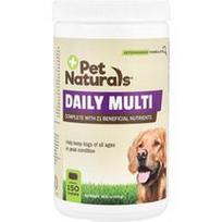 Pet Naturals, Daily Multi, bet kokio amžiaus šunims, 150 kramtomųjų tablečių, 18.52 oz (525 g)
