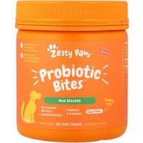 Zesty Paws, Probiotiniai kąsniai™, šunims, bet kokio amžiaus, moliūgai, 90 minkštų kramtomųjų, 11.1 oz (315 g)