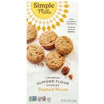 Simple Mills, Traškūs migdolų miltų sausainiai, skrudinti pekano riešutai, 5.5 uncijos (156 g)