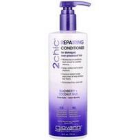 Giovanni, 2chic®, Atkuriamasis kondicionierius, Pažeistiems, perdirbtiems plaukams, Gervuogės + Kokosų pienas, 24 fl oz (710 ml)