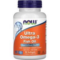 NOW Foods, Ultra Omega-3 žuvų taukai, 90 minkštųjų kapsulių