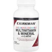 Kirkman Labs, Kramtomos multivitaminų ir mineralų tabletės vaikams su 5-MTHF, 120 tablečių