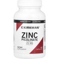 Kirkman Labs, Cinko pikolinatas, 25 mg, 150 kapsulių