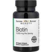 California Gold Nutrition, Biotinas, 10 000 mcg, 90 vegetariškų minkštųjų kapsulių