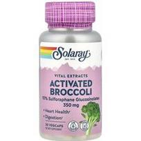 Solaray, Gyvybiškai svarbūs ekstraktai, aktyvuoti brokoliai, 350 mg, 30 daržovių kapsulių
